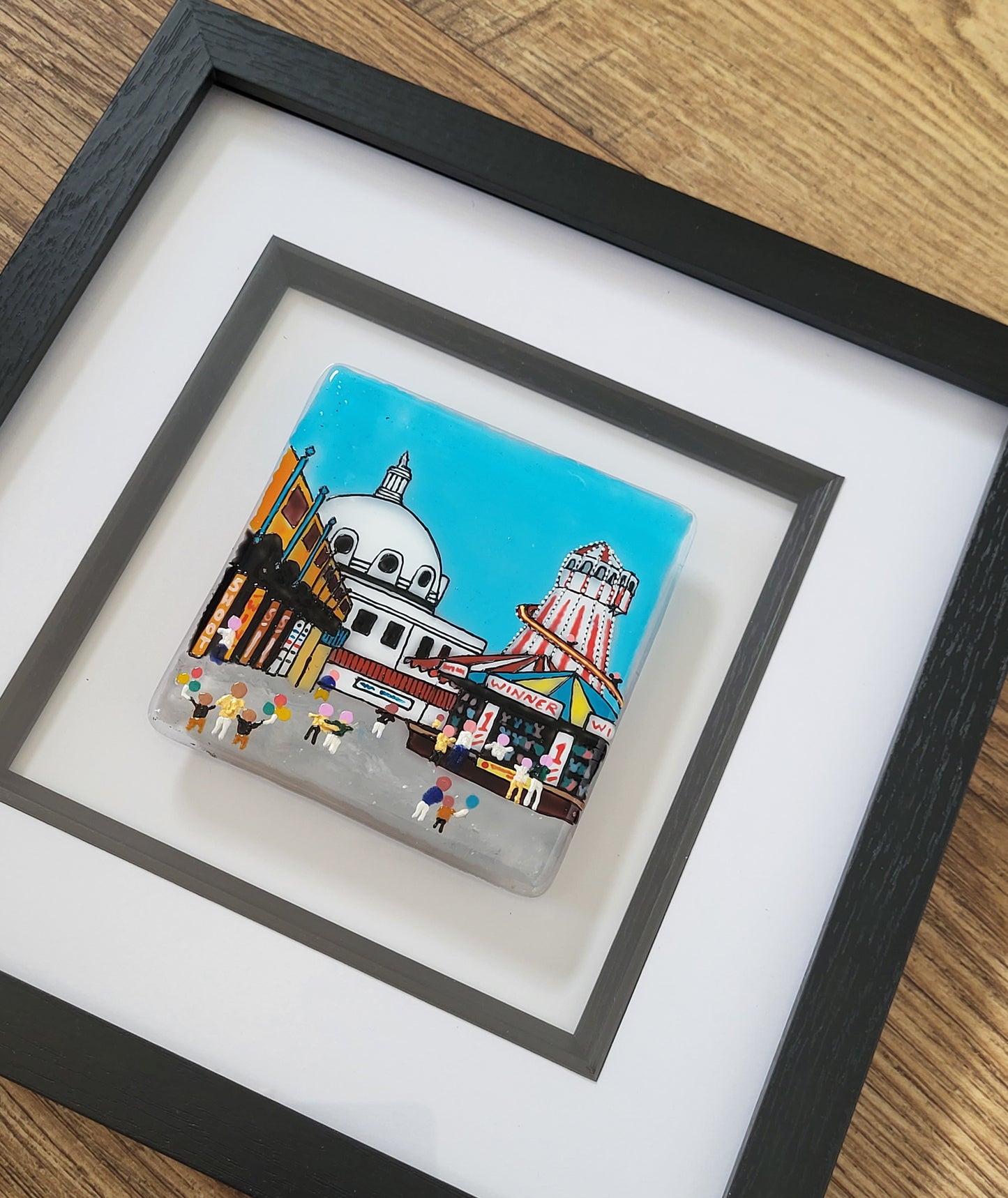 Nostalgic painting of Spanish City Fun Fair, Whitley Bay