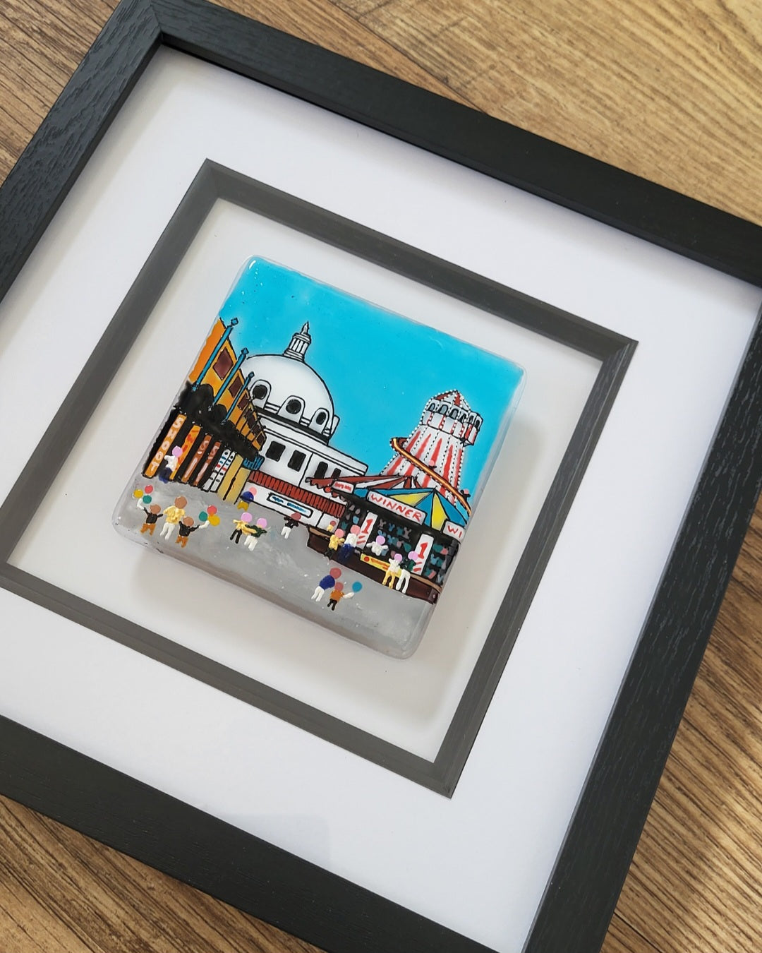Nostalgic painting of Spanish City Fun Fair, Whitley Bay