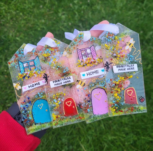 Home / Fairy House Fused Glass Suncatcher